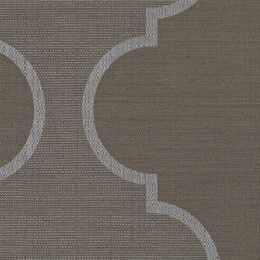 Obana Ogee - Pewter Wallcover