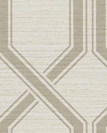 Shima Trellis  - Ecru Flax Wallcover