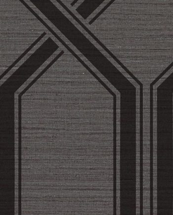 Shima Trellis  - Tar Black Wallcover